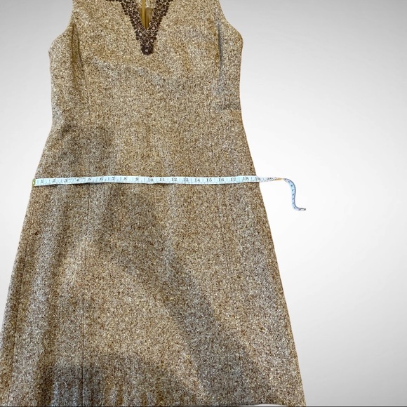 Vintage WORTH New York Wool & Silk Dress -12 - Picture 14 of 15